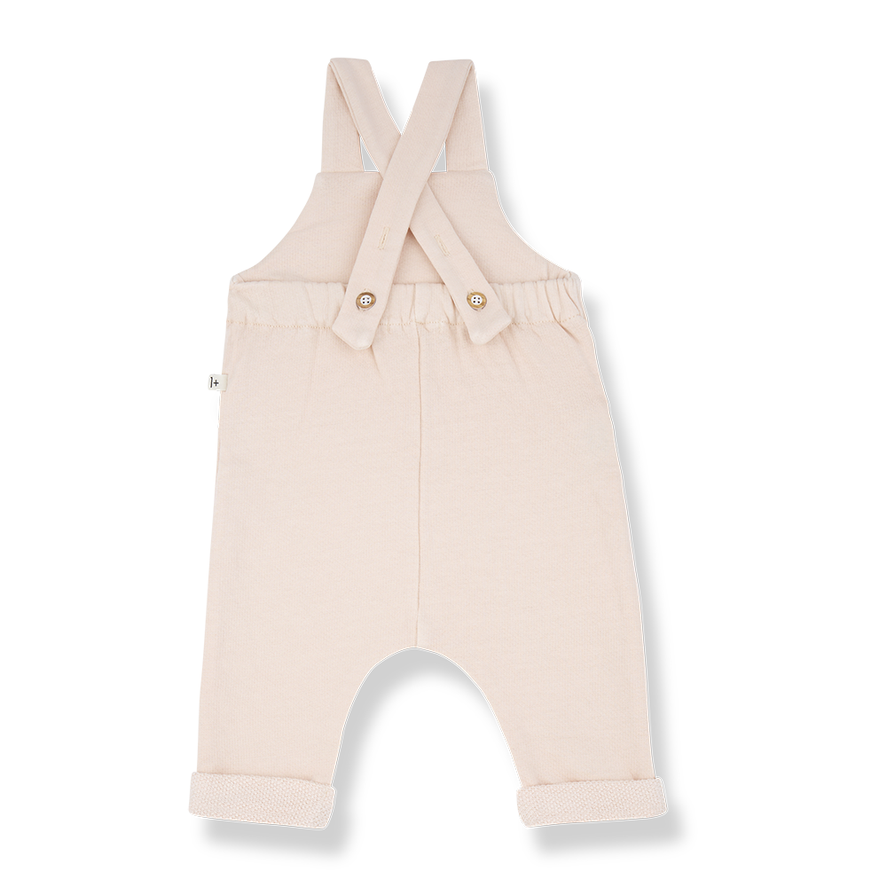 1+ In The Family Patmos Dungaree And Long Sleeve T-shirt Set - Blossom