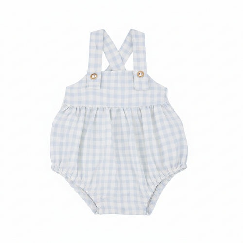 1+ In The Family Patras Romper - Misty Blue