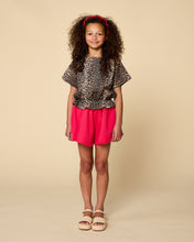 Load image into Gallery viewer, Petit Blush Elastic Waist Blouse - Leopard