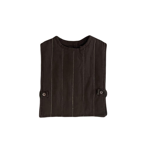 Orange Dimanche Baby Boy Quilted Vest - Brown