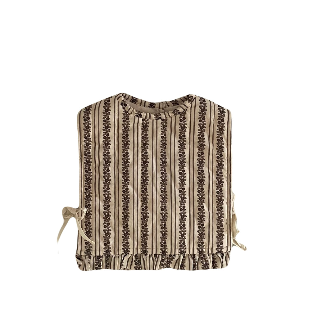 Orange Dimanche Baby Girl Quilted Vest - Flower Print