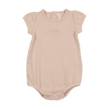 Lil Legs Pointelle Circle Romper - Shell Pink