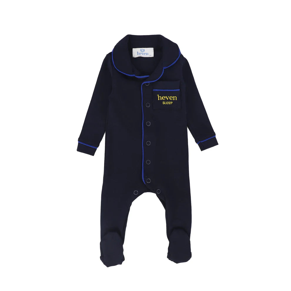 Heven Lounge Footie PJ12 - Navy