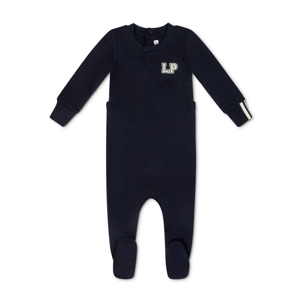 Little Parni LP Glow In The Dark Footie And Hat (PJ121) - Navy Blue
