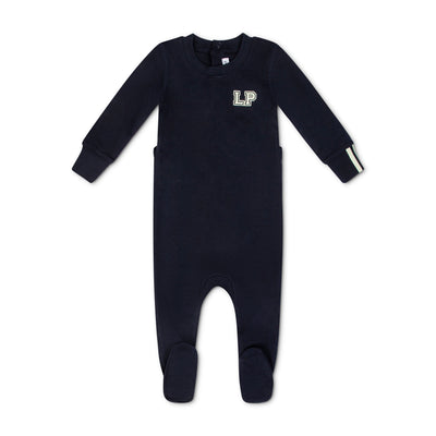 Little Parni LP Glow In The Dark Footie And Hat (PJ121) - Navy Blue