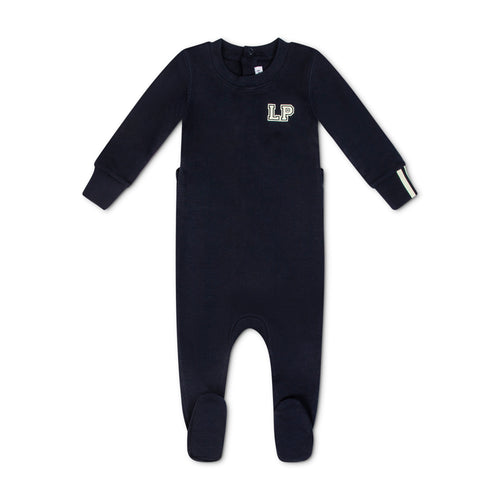 Little Parni LP Glow In The Dark Footie And Hat (PJ121) - Navy Blue
