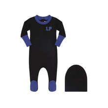 Load image into Gallery viewer, Parni Varsity Stretchy Black/Blue