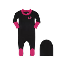 Load image into Gallery viewer, Parni Varsity Stretchy Black/Pink