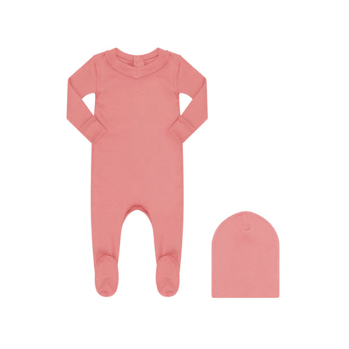Parni PJ72 Solid Pajama Stretchy - Coral
