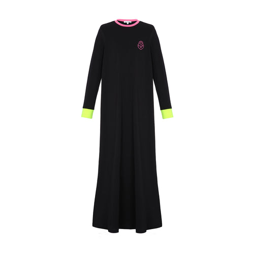 Little Parni Heartlock Neon Cuff Nightgown PJ85 - Black/Pink Final sale
