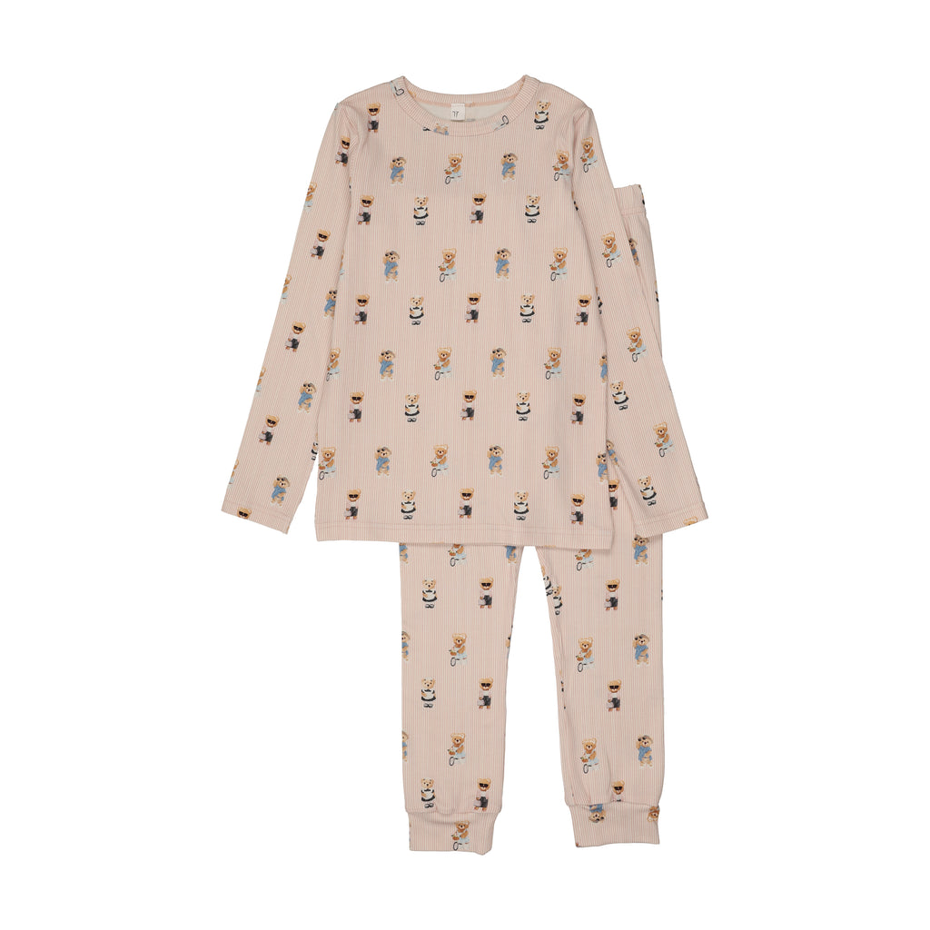 Bopop Bear Pajamas - Pink