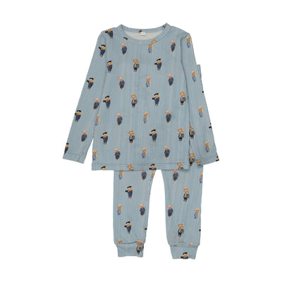 Bopop Bear Pajamas - Blue