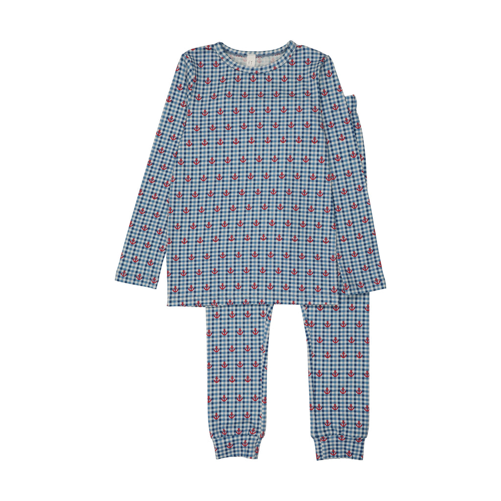 Bopop Gingham Anchor Pajamas