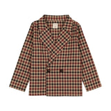 Lil Legs Plaid Blazer - Tan