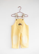 Load image into Gallery viewer, Please Mom Distressed Barrel Overalls - Yellow
