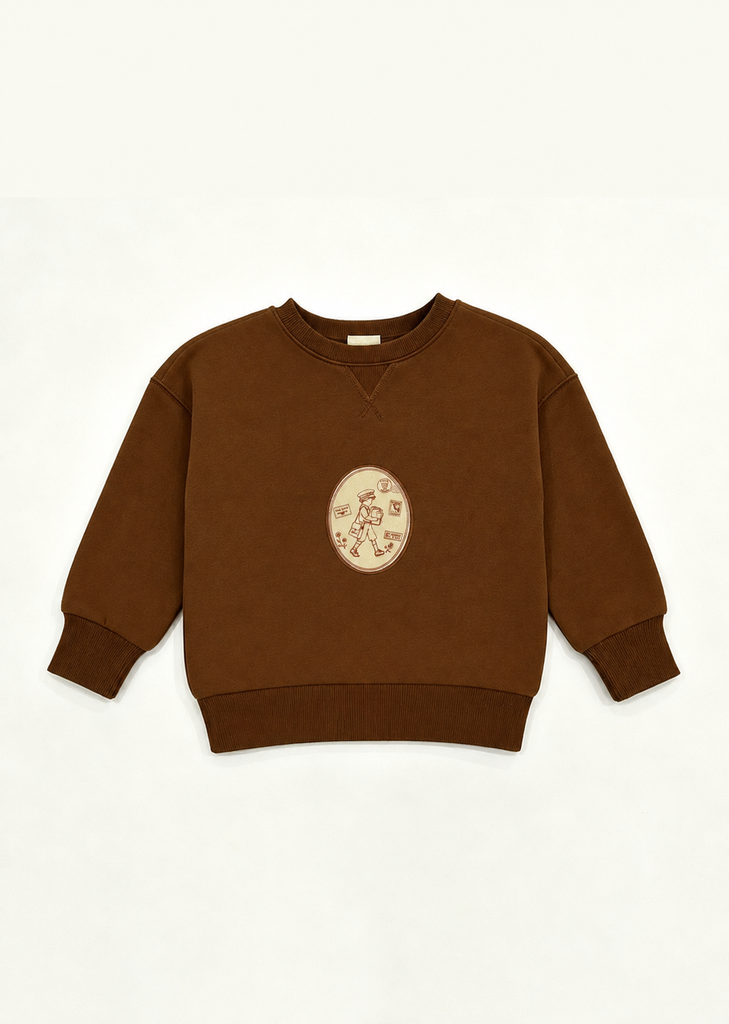 Madeline Boys Stamp Print Sweatshirt