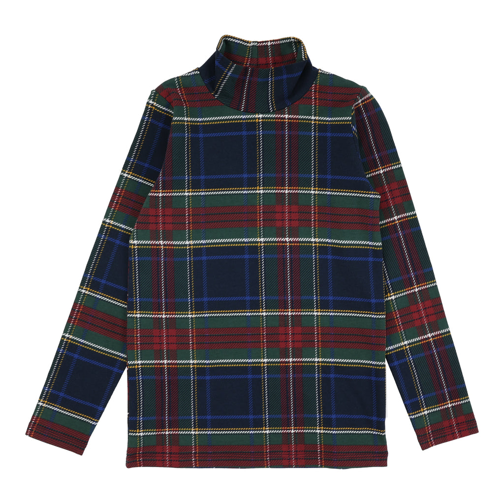 Lil Legs Plaid Mockneck