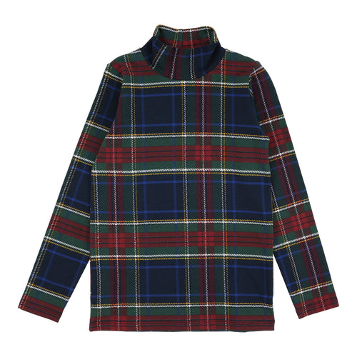 Lil Legs Plaid Mockneck