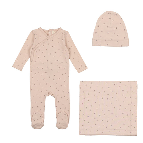 Lil Legs Printed Wrapover Florette Set
