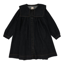 Load image into Gallery viewer, Lil Legs Pleated Sailor Dress - Black Denim