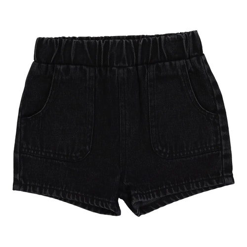 Lil Legs Pull On Shorts - Black Wash