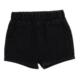 Lil Legs Pull On Shorts - Black Wash