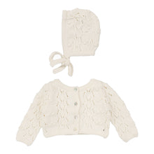 Load image into Gallery viewer, Lilette Popcorn Weave Cardigan Set - Cream