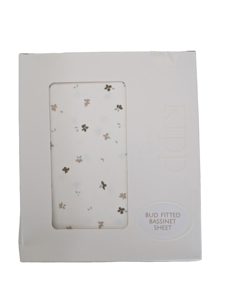 Kipp Bud Fitted Bassinet Sheet - Stone