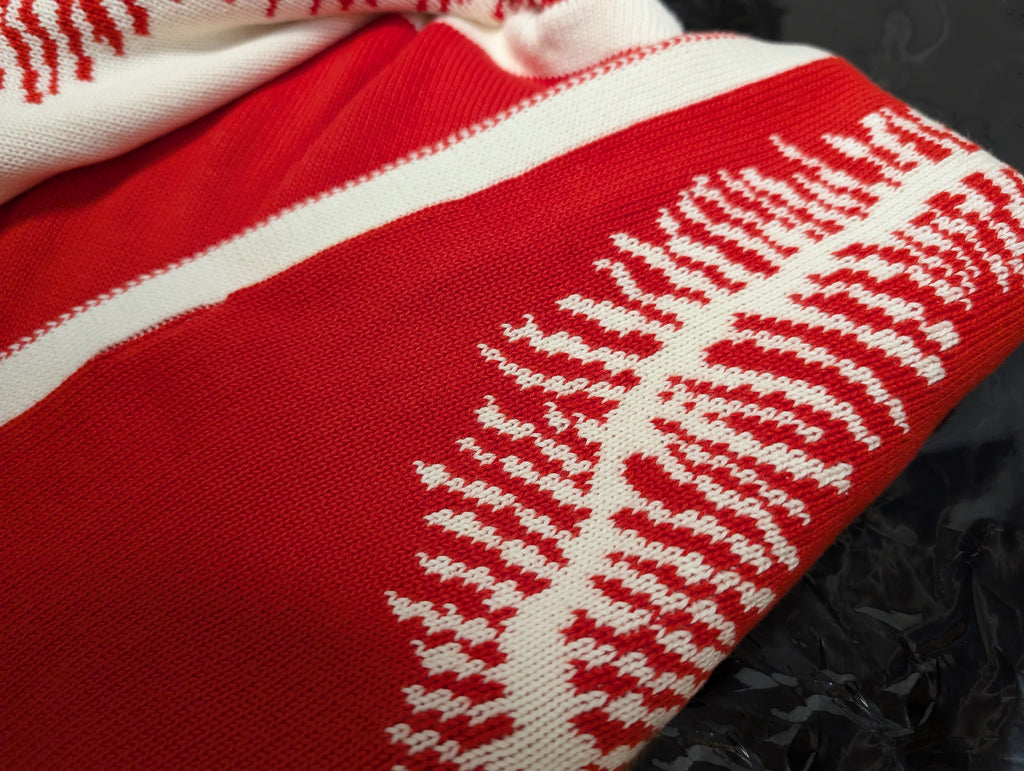 Inimini Blanket - Ivory/Red