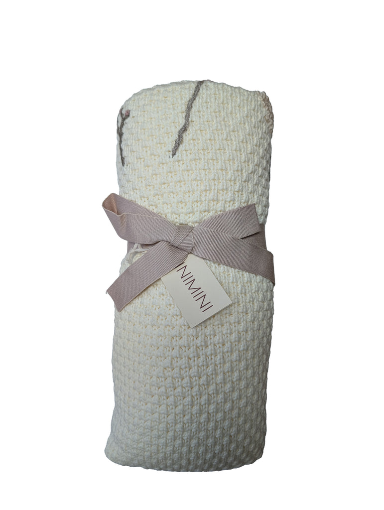 Inimini Blanket 2612B - Ivory / Pink