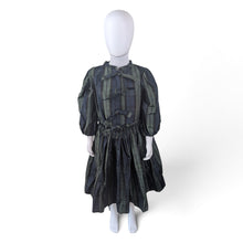 Load image into Gallery viewer, Cosmosophie Bow Shirt And Skirt Set - Green/Blue Plaid