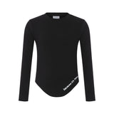 Heven H11 Girl's Long Sleeve Crew Neck T-Shirt - Black