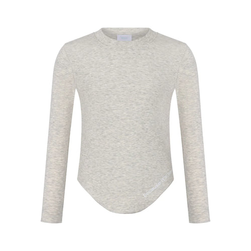 Heven H11 Girl's Long Sleeve Crew Neck T-Shirt - Grey