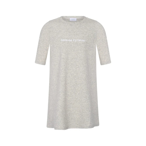 Heven H12 Everyday Knee-Length Crew Dress - Grey
