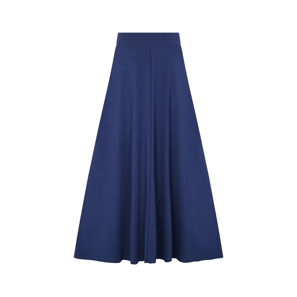Heven H13 Classic Cotton Jersey Maxi Skirt - Royal Blue