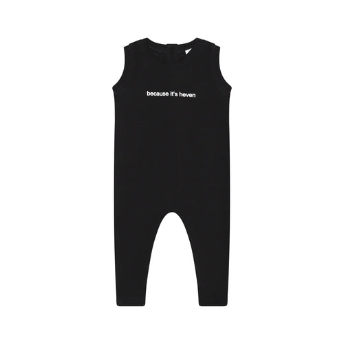 Heven H15 Baby Essentials Ribbed Romper - Black