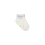 Little Parni LP001 Short Socks - White/Lavender