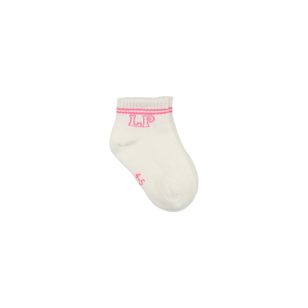 Little Parni LP001 Short Socks - White/Pink