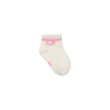 Load image into Gallery viewer, Little Parni LP001 Short Socks - White/Pink