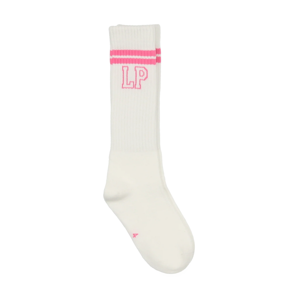 Little Parni LP002 Knee Socks - White/Pink