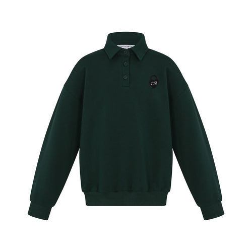 Little Parni Collared Sweatshirt K461 - Green