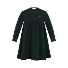 Load image into Gallery viewer, Little Parni Long sleeve French Terry Dress K476 - Green