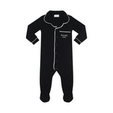 Heven One-Piece Lounge Button-Up Pajama PJ06 - Black