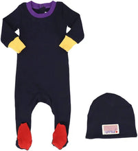 Load image into Gallery viewer, Little Parni Colorblock  Stretchy - Navy / PURPLE