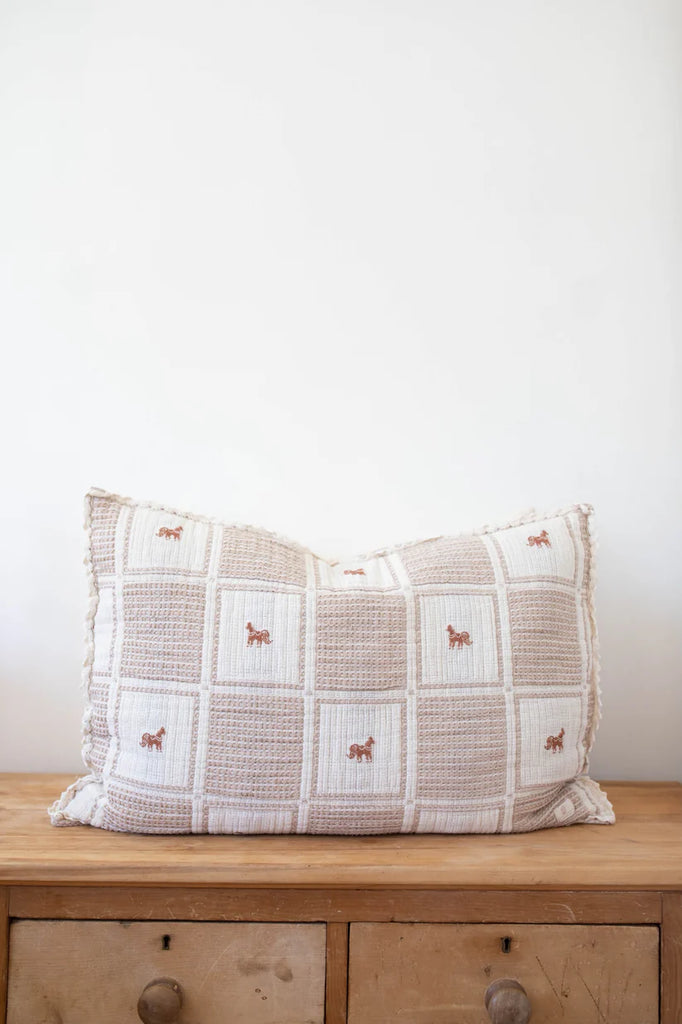 New Grain Patchwork Pillowcase - Pony