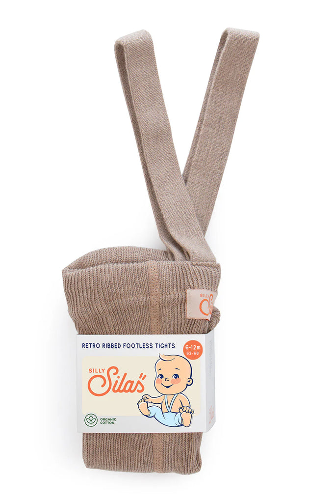 Silly Silas Footless Cotton Tights - Peanut Blend Final Sale