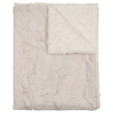 Peluche Pearl & Natural Lux Fur Blanket