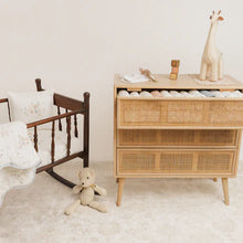 Load image into Gallery viewer, Peluche Floral Bamboo Filled Blanket + Pillow - Blue