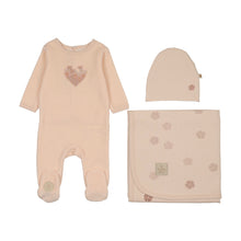 Load image into Gallery viewer, Mon Tresor Petal Heart Layette Set - Barely Pink