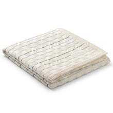 Load image into Gallery viewer, Petite Belle Weave Knit Blanket &amp; Pouch Set - Powder Blue